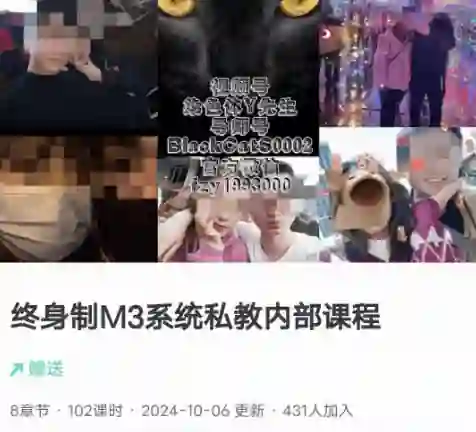 黑猫《终身制M3系统私教内部课程》-拆界研习社