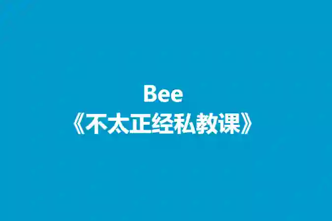 Bee《不太正经私教课》实战指南：揭秘高效学习法（限时专属）-拆界研习社